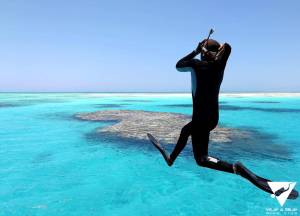 Jump in Lagoon - Sharm el Sheikh Egypt